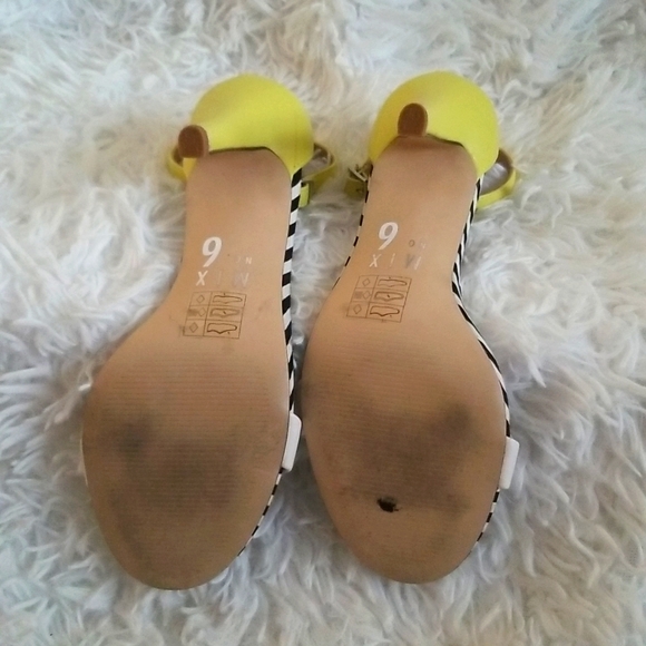 Mix No. 6 Yellow & Strip Heels Sz 7.5 - Picture 7 of 7
